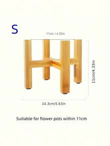 1 chiếc giá đỡ chậu hoa bằng gỗ tre, kệ trưng bày cây cảnh cho phòng khách, bệ cửa sổ, bàn làm việc, trang trí nhà cửa, ý tưởng quà tặng Giáng sinh, vật dụng cần thiết. - Giá hoa - Xem 7