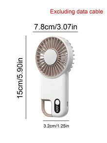 Teckwe Ventilateur de refroidissement portable à main, batterie lithium-ion rechargeable USB 1800 mAh avec longue durée de vie, ventilateur à main à refroidissement rapide, vitesse réglable sur 100 niveaux, conception de haute qualité, convient pour les studios, les bureaux, le camping, la randonnée et les voyages, pour une utilisation intérieure et extérieure - cadeau d'été parfait - multicolore - Voir 8