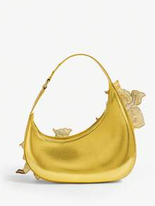 SHECARRY Túi đeo vai nữ, túi hobo, màu hồng, thêu đính sequin, họa tiết hoa, thời trang, thanh lịch, lãng mạn, đơn giản, cá tính, đa năng, thích hợp cho kỳ nghỉ, du lịch, hẹn hò, hàng ngày, tiệc trà chiều, tiệc tùng, dạ hội, câu lạc bộ, sinh nhật, buổi tối, hẹn hò đêm. - Màu vàng - Xem 4