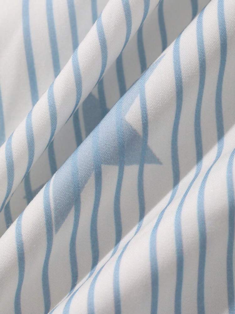 Star Striped Pattern Loose Short Pajama Pants, Women Summer Sleepwear Bottom