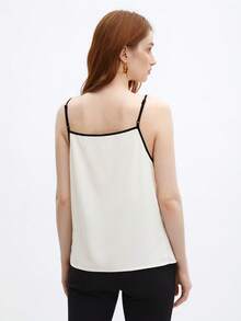 BizChic Women's Autumn Bound Strap Camisole, Suitable For Urban Commute, Office, Business Casual, Party And Other Occasions - Beige - View 5