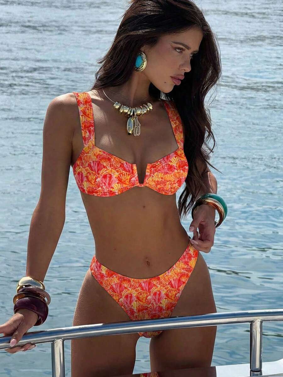 Bonvoyette Bộ bikini đi biển thời trang họa tiết chấm bi bán chạy nhất mùa hè dành cho bé gái. - Nhiều màu - Xem 1