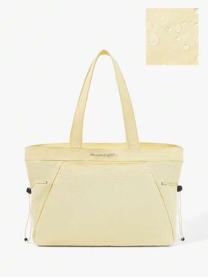 MUSERA Bolso de mano con bolsillo con cremallera de nailon, bolso de hombro, bolso de tela, bolso de fitness, bolso de playa y viaje de ocio diario, elegante y ligero, bolso deportivo de gran capacidad.