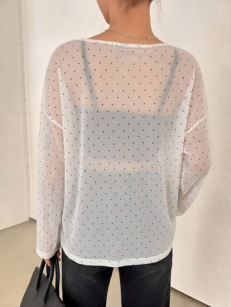 Women's Polka Dot Casual Versatile Daily Wear Top