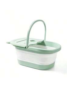Foldable Massage Foot Basin For Adults, Home And Dormitory Use Simple Design With Cover, Deep Soaking Foot Bath Foldable Foot Soaking Bucket, Home Use, Simple Massage, Wellness, Foot Bath Basin, Over Knee, With Cover, Keeps Warm, Light Weight, Space Saving - Multicolor - View 13