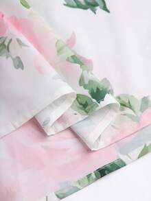 Elenzga 女士优雅系带连衣裙，适合度假、派对、婚礼等场合，粉色 - 粉色 - 查看 5