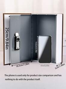 Caja fuerte oculta con cerradura de combinación - Un caja fuerte de metal de alta seguridad para uso doméstico y de oficina. Con amplio espacio de almacenamiento, es un regalo de cumpleaños ideal para amigos; funciona como una caja de dinero o una mini caja fuerte doméstica. - A - Ver 8