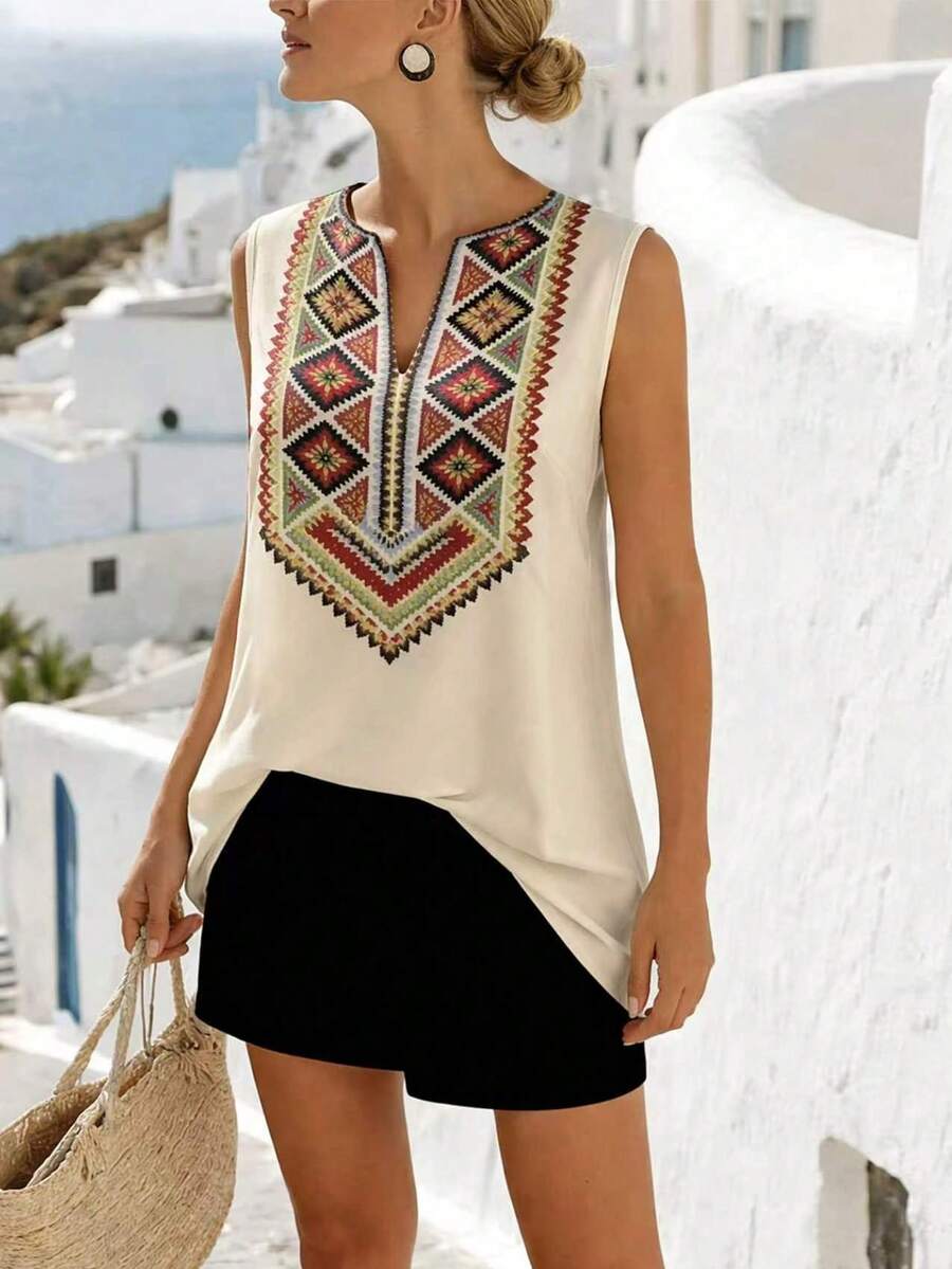 SHEIN Holidaya Áo tank top nữ kiểu dáng thường ngày, không tay, cổ tròn, dáng rộng, áo tank top mùa hè cho nữ, trang phục mùa hè cho nữ, áo mùa hè, áo tank top đi biển, trang phục đi biển cho nữ, trang phục đi biển cho nữ, áo tank top kỳ nghỉ, áo tank top thanh lịch cho nữ, áo tank top thường ngày, áo tank top mùa hè mới cho nữ đi biển.