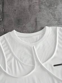 AXEPEAK Men's Streetwear Casual Tank Top - White - View 3