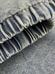 MUSERA Pantalones vaqueros con cordón, primavera, estilo 90's y 2000, lindo, elegante, casual, vacaciones, verano, occidental, fiesta, invierno, Nashville, casual, vuelta al cole, oficina, trabajo, elegante - Azul - Ver 9