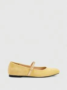CUCCOO BIZCHIC Women's Casual Versatile Simple Commuter Flats - Light yellow - View 2