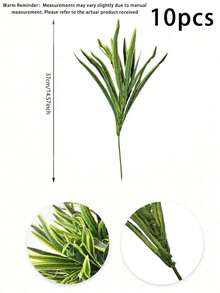 Bộ 2/4/10 cây dương xỉ nhân tạo màu xanh lá cây, cao 37cm/14.57in, thân giả chống tia UV, lá lụa, trang trí cây xanh treo trong nhà và ngoài trời cho nhà cửa, sân vườn, hiên nhà, quà tặng chậu cây sinh nhật, tốt nghiệp. - Một nắm nhỏ lông hổ tơ - Xem 10