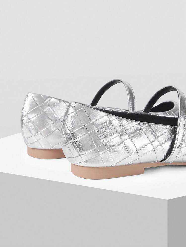 WOMEN PU LEATHER SQUARE TOE FLATS VALENTINE'S DAY