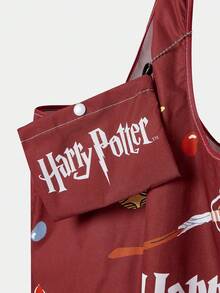 HARRY POTTER X SHEIN 单件装，Dark House Candy Eyes Toad 爱心手提包，可折叠，女士款 - 多色A - 查看 3