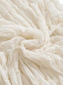 ROMWE Chân váy cạp trễ bằng vải chiffon mỏng nhẹ kiểu Y2K, thích hợp cho đi biển, kỳ nghỉ trên đảo, lễ hội âm nhạc, tiệc tùng, hẹn hò Valentine và mặc hàng ngày. - Màu be - Xem 10