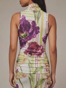 MUSERA Đầm maxi cổ đổ sâu in hoa, kiểu dáng dễ thương, gợi cảm, thích hợp cho các dịp đặc biệt như đi chơi tối, hè, xuân, kỳ nghỉ, đám cưới, khách mời. - Nhiều màu - Xem 6