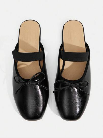 CUCCOO CURVES Wide Fit Women's New One-Pedal Fattened Wide Last Flat-Soled Single Shoes