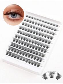 1 hộp 120 chùm mi giả màu nâu, kiểu D Curl, dùng để nối mi, tạo độ dày tự nhiên và ấn tượng. Mi giả tự làm tại nhà. Các từ khóa: Mi giả, Mi nối, Mi giả, Mi thật. - màu nâu - Xem 10