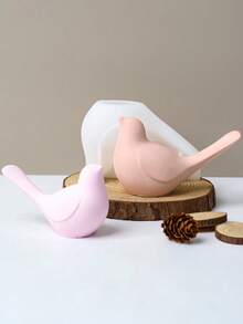 2 pièces Moule de bougie oiseau 3D, Moule en silicone DIY, Moule en résine époxy cristal, Cires fondantes, Moule à savon, Décoration murale en gypse, Ornement de bureau - oiseau - Voir 12