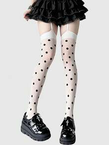 Black and white polka dots