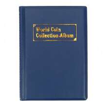 120 piezas Álbum de monedas Libro de colección de billetes y monedas PVC multicinético para coleccionistas Accesorios de colección de insignias - Multicolor - Ver 9
