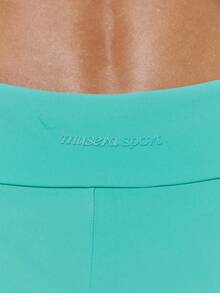 Musera Sport Straight Waistband Active Leggings Sports Workout Gym Pilates Fitness Daily Casual Aqua - Green - View 5