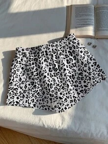 SHEIN EZwear Quần short nữ dáng suông cạp trung in họa tiết da báo rằn ri phong cách retro, quần short rộng rãi, món đồ thiết yếu cho mùa tựu trường, phù hợp cho đi làm hàng ngày, hẹn hò, tụ họp, mùa thu/đông/hè, Giáng sinh, Năm mới, Lễ Tạ ơn, tiệc tùng, đám cưới, bãi biển, lễ tốt nghiệp, thời trang, thanh lịch, thường ngày, đi chơi, hẹn hò, cuộc hẹn, đi làm, lấp lánh, Ngày Valentine, sang trọng, kỳ nghỉ, thường ngày, Y2K, đi chơi, lễ tốt nghiệp, v.v. - Nhiều màu - Xem 3