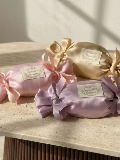 Cirelle 1 túi quà bằng satin hình kẹo, thiết kế nơ thanh lịch, chi tiết nhãn thủ công, lý tưởng để làm quà tặng đám cưới tại nhà, quà tặng tiệc tùng, trang trí phòng, hoàn hảo làm quà tặng lễ hội, quà tặng tiệc tùng, quà tặng Valentine, phù hợp cho người lớn, phụ nữ, gia đình và bạn bè.