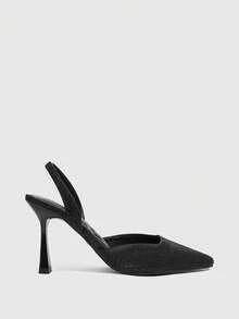 CUCCOO SZL Women's Fashion High Heel Pumps, Rhinestone Embellished High Heel Pumps - Black - View 2