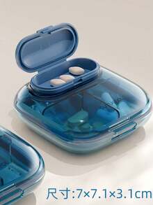 Portable Mini Pill Box, Suitable For Three Meals A Day, Compact Medication Case, Portable Capsule, Medicine, Supplement Organizer - Portable Light-proof Medicine Box - Detachable With Magnetic Suction - View 19