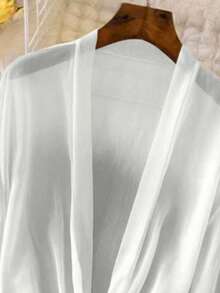 Franclia Bộ 2 áo khoác kimono mùa hè nhẹ nhàng dành cho nữ, tay phồng, thắt nơ phía trước. - Nhiều màu - Xem 8