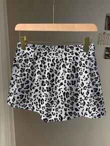 SHEIN EZwear Quần short nữ dáng suông cạp trung in họa tiết da báo rằn ri phong cách retro, quần short rộng rãi, món đồ thiết yếu cho mùa tựu trường, phù hợp cho đi làm hàng ngày, hẹn hò, tụ họp, mùa thu/đông/hè, Giáng sinh, Năm mới, Lễ Tạ ơn, tiệc tùng, đám cưới, bãi biển, lễ tốt nghiệp, thời trang, thanh lịch, thường ngày, đi chơi, hẹn hò, cuộc hẹn, đi làm, lấp lánh, Ngày Valentine, sang trọng, kỳ nghỉ, thường ngày, Y2K, đi chơi, lễ tốt nghiệp, v.v. - Nhiều màu - Xem 2