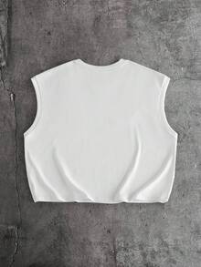 AXEPEAK Men's Streetwear Casual Tank Top - White - View 2