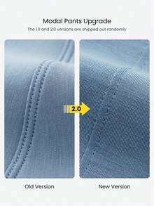 GLOWMODE Modal Silk Touch Relaxed Lounge Trousers - Dusty Blue - View 8