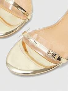 CUCCOO BIZCHIC Women's Fashion High Heel Sandals - Gold - View 6