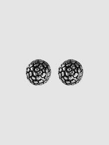 MortiRose Seis pares de pendientes de botón con diseño retro gótico y bohemio con hojas y otros accesorios múltiples, gótico/gótico/punk/grunge/gótico oscuro, ropa de calle, verano/festival/baile de graduación/fiesta, vintage, negro - Pendientes de botón con estampado geométrico - Ver 10