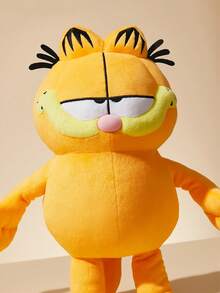 GARFIELD | SHEIN 1个立体加菲猫玩偶，坐姿，精致刺绣+柔软材质，适合家居装饰，可送朋友 - 橘色 - 查看 6