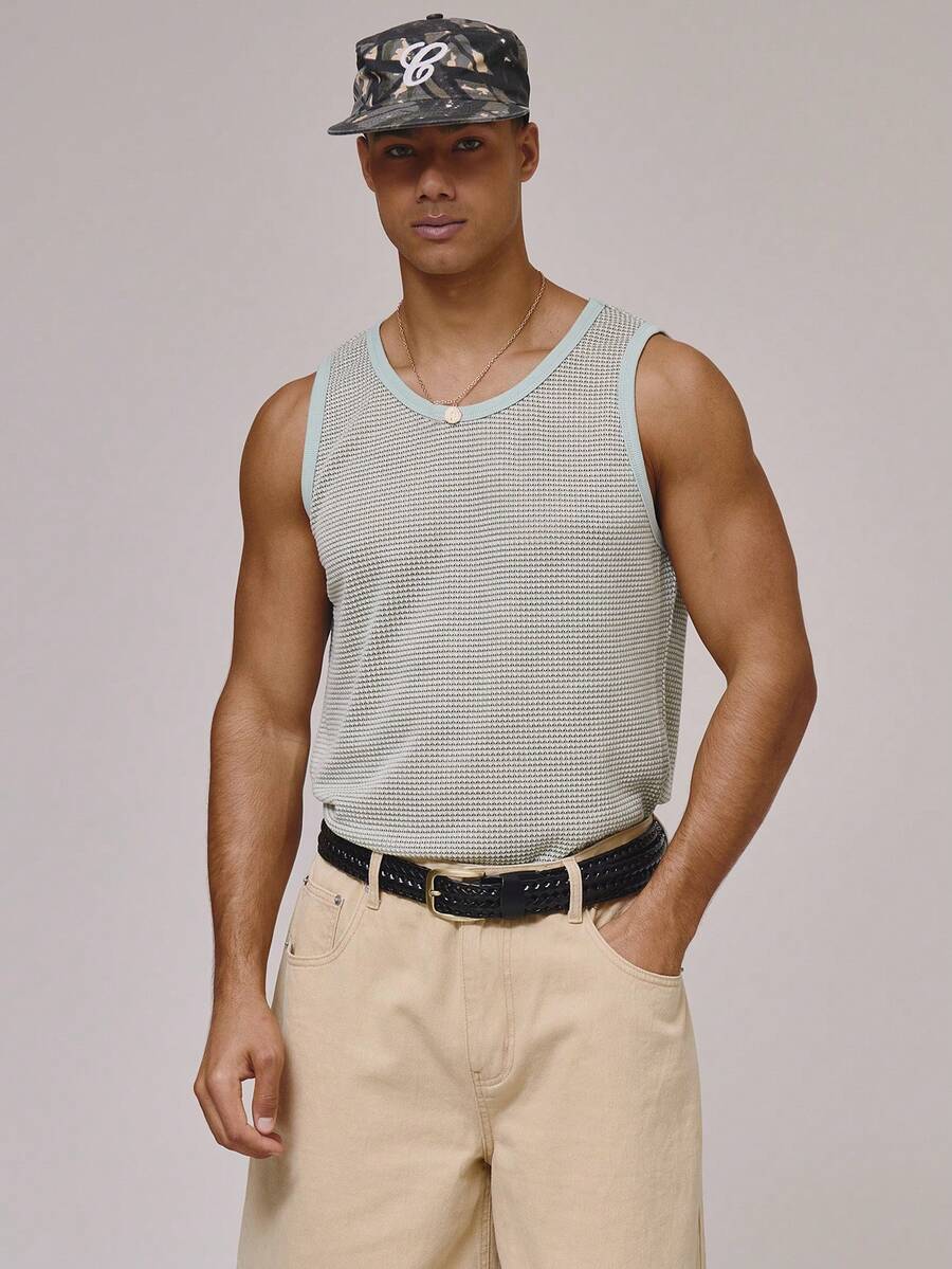 Musero Camiseta de punto holgada y oversize, esencial para primavera y verano - verde menta - Ver 1