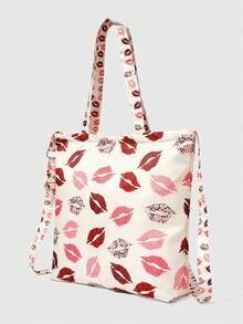 ROMWE Grunge Punk Light Pink Base Animal Shield Crossbody Bag - Multicolor 2 - View 2