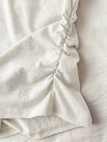 Attitoon 女士纯色镂空无袖上衣 - 白色 - 查看 5