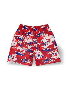 Sports Shorts Denim Tears Wreath Camo Sweat Absorption Breathable Lightweight Quick Dry Good Elasticity Easy To Wash Daily Men Red SS25BRA10631957 - 紅色 - 查看 2