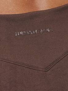 Musera Sport Quần legging ống rộng cạp cao dáng suông, thích hợp cho thể thao, tập luyện, tập gym, pilates, thể dục, mặc hàng ngày, màu xanh ngọc. - Màu nâu  Mocha - Xem 5