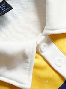 ROMWE MEN 2026 World Cup Men's Casual Polo Shirt Short Sleeve T-Shirt, Fashion Collared Top For Spring, Summer - Multicolor - View 5