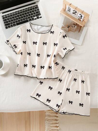 女童春季新款简约时尚百搭纯色短袖短裤两件套