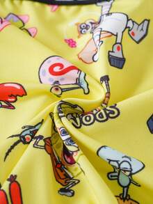 SpongeBob SquarePants | SHEIN 3pcs/Pack Men's Letter & Cartoon Print Briefs - Multicolor - View 6