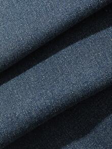 Dazy Plus Quần jeans dài ống loe denim rách, co giãn, bạc màu dành cho nữ, phù hợp mọi mùa. - Rửa nhẹ - Xem 3