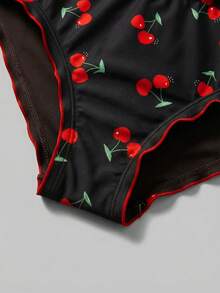 Sweetra CURVE Bộ đồ bơi Tankini đệm họa tiết ngẫu nhiên cỡ lớn dành cho nữ - màu đen - Xem 4