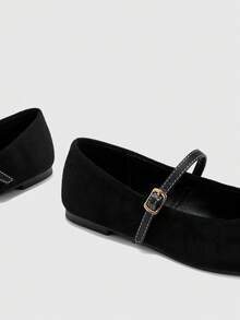 CUCCOO BIZCHIC Sapatilhas femininas casuais, versáteis e simples para o dia a dia. - Preto - Ver 5