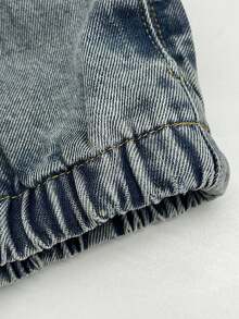 MUSERA Pantalones vaqueros con cordón, primavera, estilo 90's y 2000, lindo, elegante, casual, vacaciones, verano, occidental, fiesta, invierno, Nashville, casual, vuelta al cole, oficina, trabajo, elegante - Azul - Ver 7