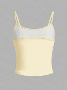 Women's Letter & Animal Print Casual Versatile Daily Wear Halter Top - Apricot - View 2